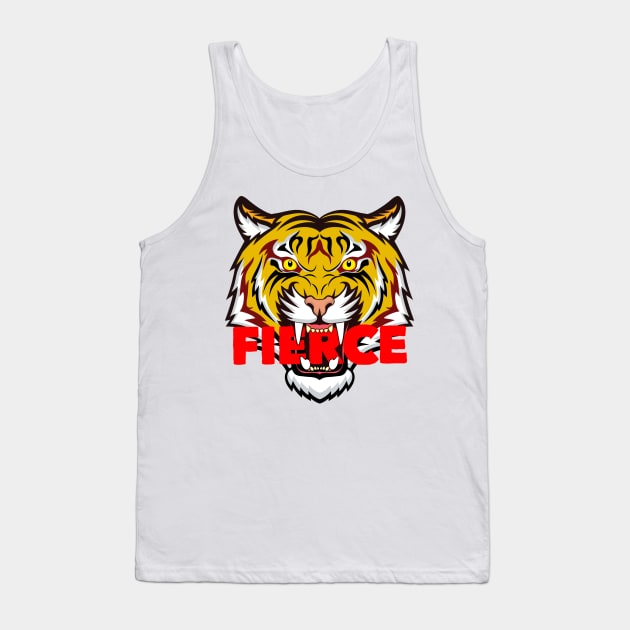 Tiger Tank Top by ovidiuboc